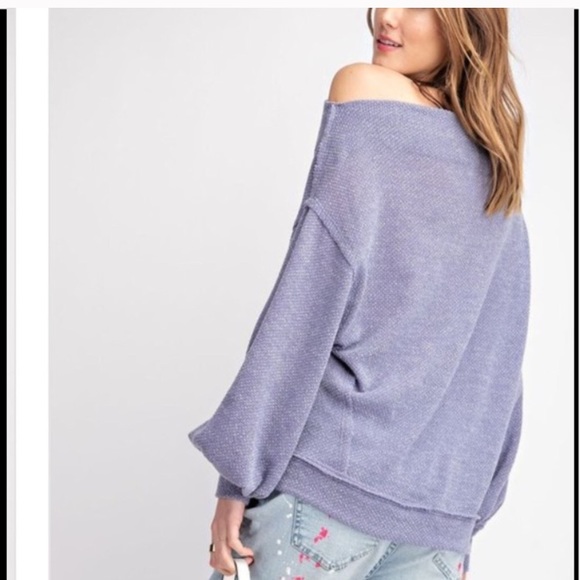 ✨Off Shoulder Soft Top - Picture 1 of 8